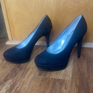 Black platform heels